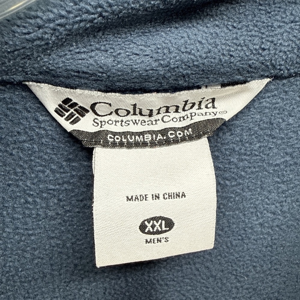 Columbia Auburn‎ Tigers Jacket Adult XXL Blue Full Zip Fleece Pockets Flaws - Picture 3 of 14